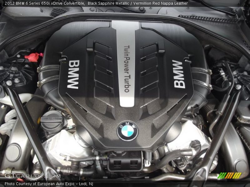  2012 6 Series 650i xDrive Convertible Engine - 4.4 Liter DI TwinPower Turbo DOHC 32-Valve VVT V8