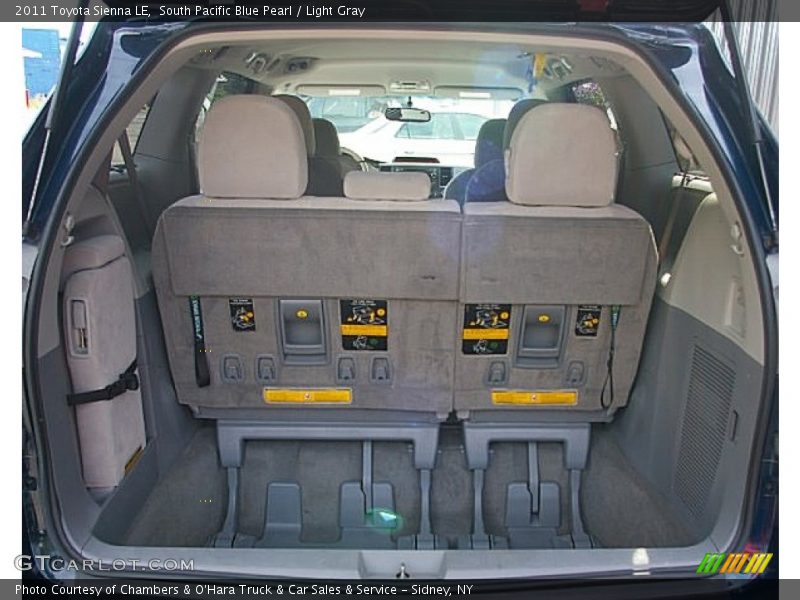 South Pacific Blue Pearl / Light Gray 2011 Toyota Sienna LE