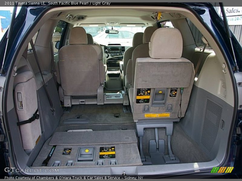 South Pacific Blue Pearl / Light Gray 2011 Toyota Sienna LE