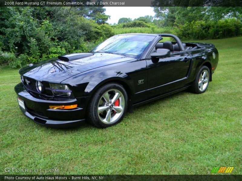 Black / Dark Charcoal 2008 Ford Mustang GT Premium Convertible