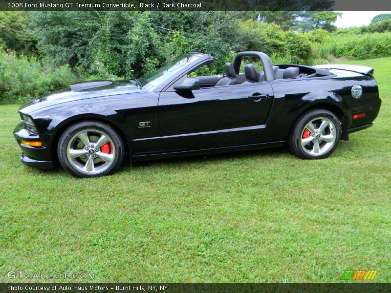 Black / Dark Charcoal 2008 Ford Mustang GT Premium Convertible