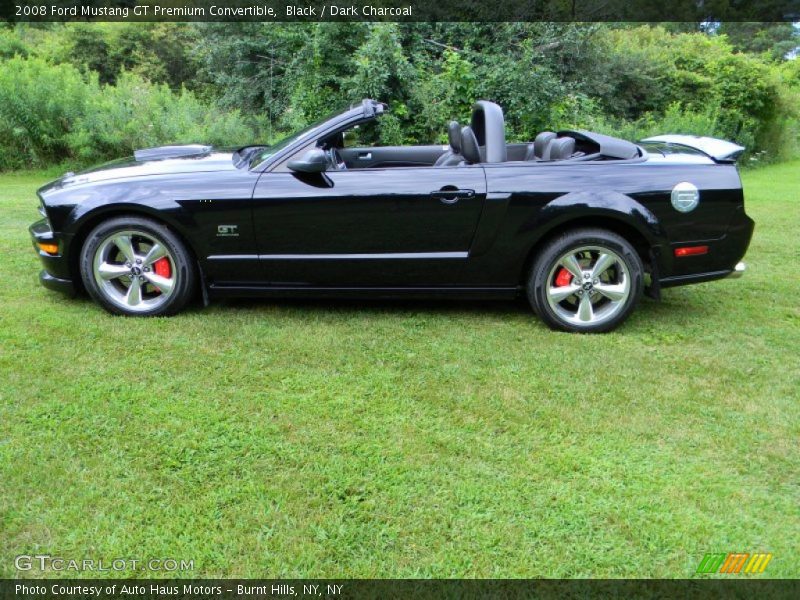 Black / Dark Charcoal 2008 Ford Mustang GT Premium Convertible
