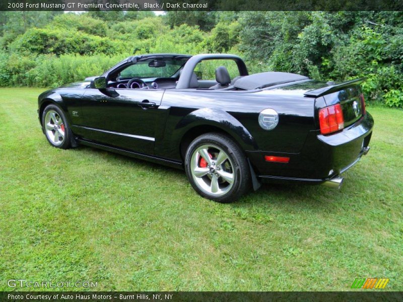 Black / Dark Charcoal 2008 Ford Mustang GT Premium Convertible