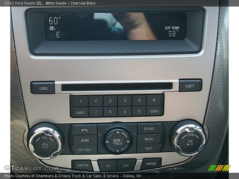White Suede / Charcoal Black 2012 Ford Fusion SEL