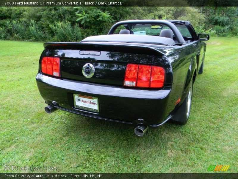 Black / Dark Charcoal 2008 Ford Mustang GT Premium Convertible