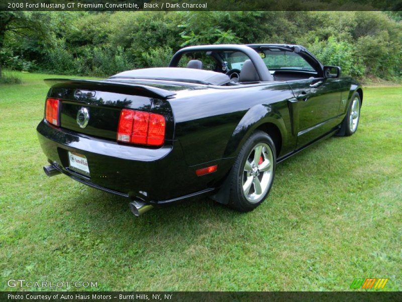 Black / Dark Charcoal 2008 Ford Mustang GT Premium Convertible