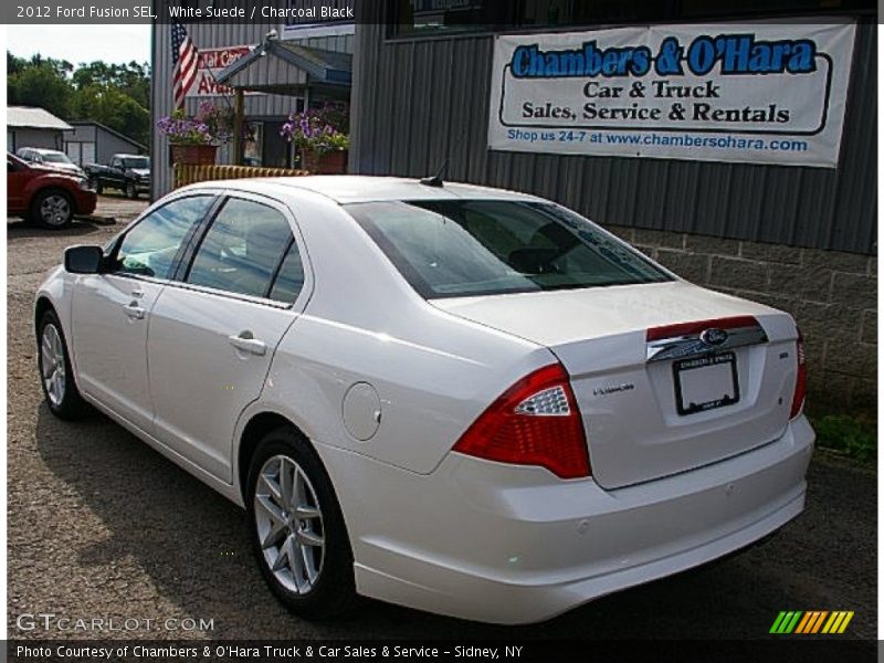 White Suede / Charcoal Black 2012 Ford Fusion SEL