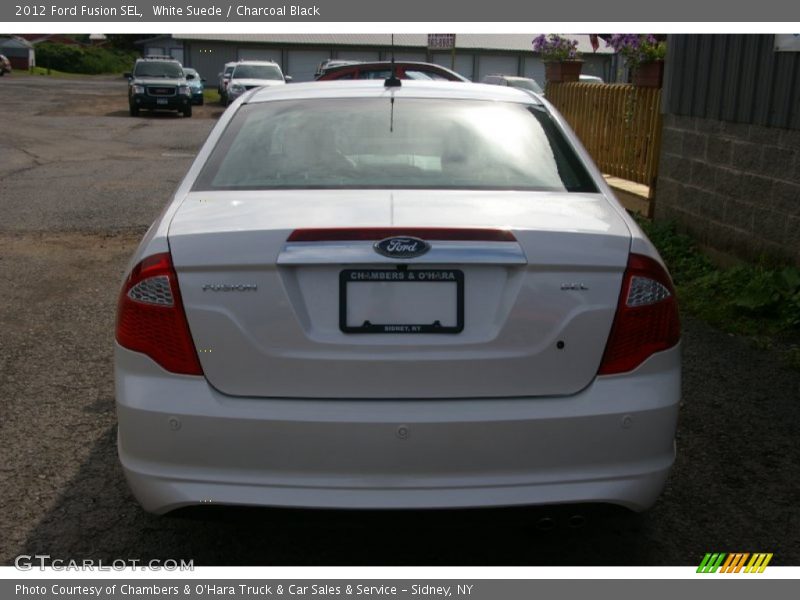 White Suede / Charcoal Black 2012 Ford Fusion SEL