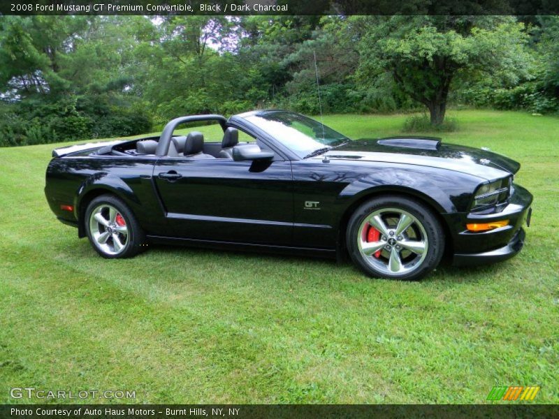 Black / Dark Charcoal 2008 Ford Mustang GT Premium Convertible