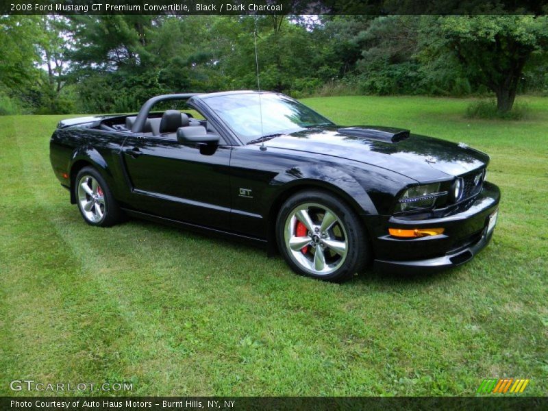 Black / Dark Charcoal 2008 Ford Mustang GT Premium Convertible