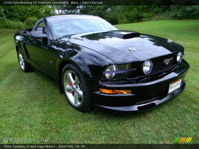 Black / Dark Charcoal 2008 Ford Mustang GT Premium Convertible