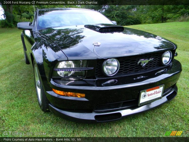 Black / Dark Charcoal 2008 Ford Mustang GT Premium Convertible