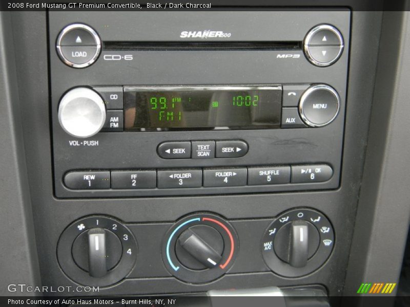 Black / Dark Charcoal 2008 Ford Mustang GT Premium Convertible
