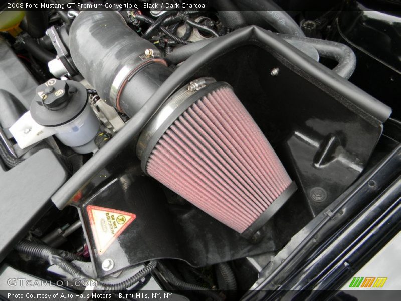 Black / Dark Charcoal 2008 Ford Mustang GT Premium Convertible