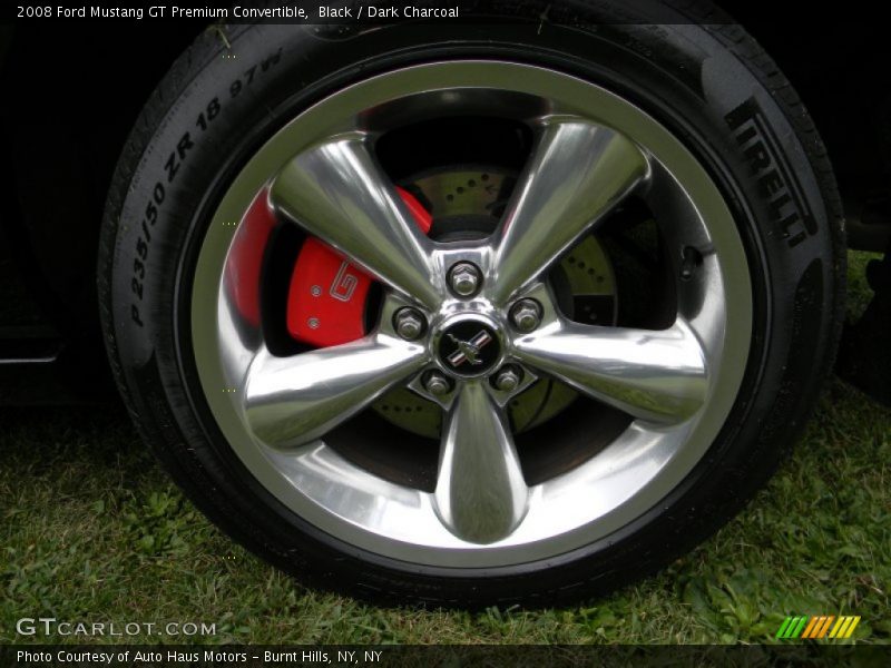 Black / Dark Charcoal 2008 Ford Mustang GT Premium Convertible