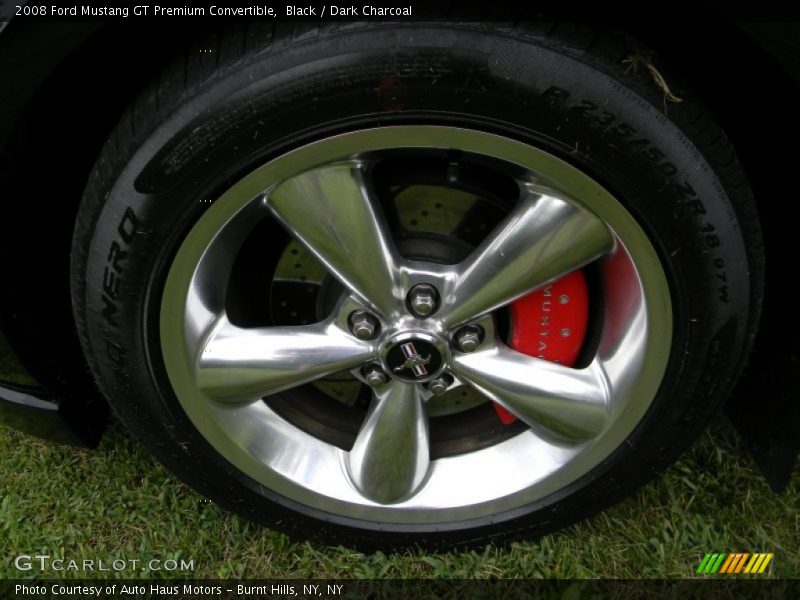 Black / Dark Charcoal 2008 Ford Mustang GT Premium Convertible