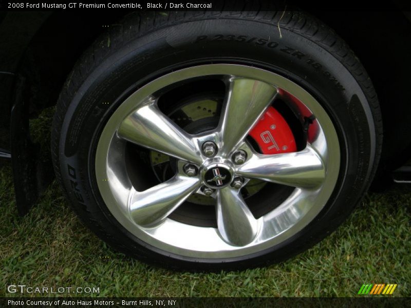 Black / Dark Charcoal 2008 Ford Mustang GT Premium Convertible