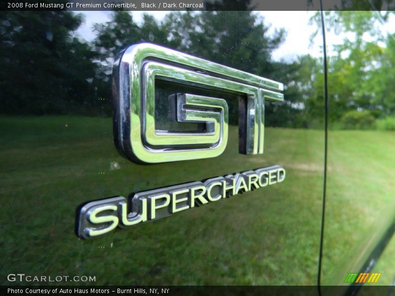 Black / Dark Charcoal 2008 Ford Mustang GT Premium Convertible