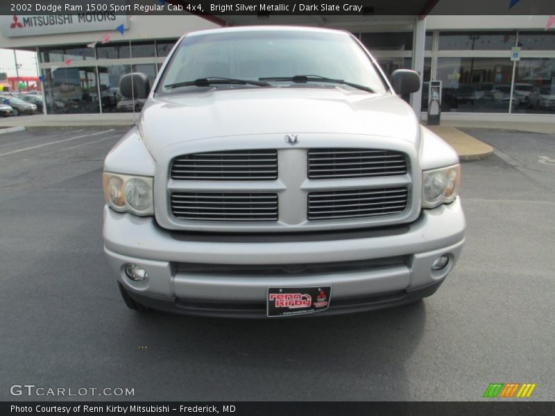 Bright Silver Metallic / Dark Slate Gray 2002 Dodge Ram 1500 Sport Regular Cab 4x4