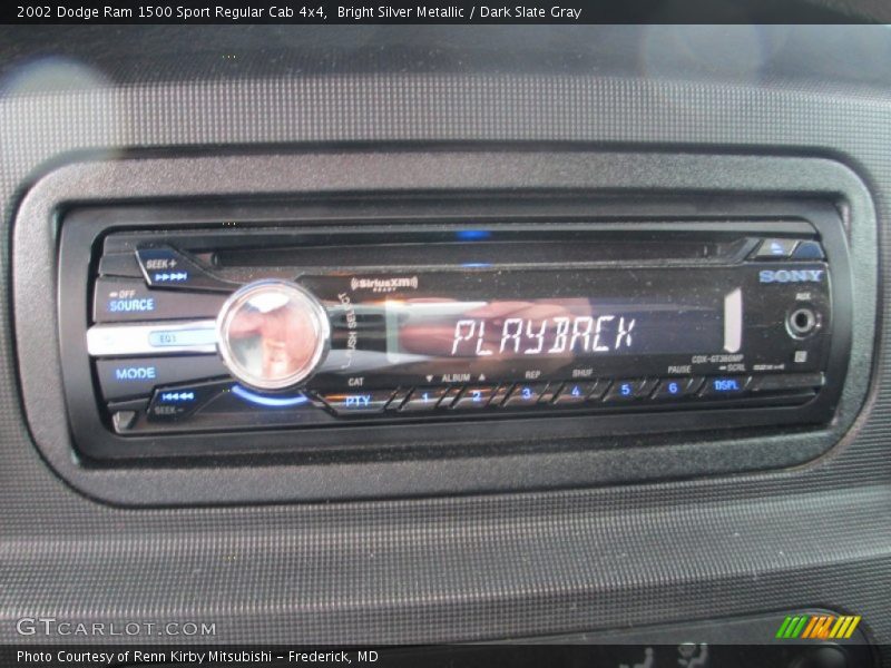 Bright Silver Metallic / Dark Slate Gray 2002 Dodge Ram 1500 Sport Regular Cab 4x4