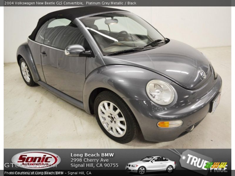 Platinum Grey Metallic / Black 2004 Volkswagen New Beetle GLS Convertible