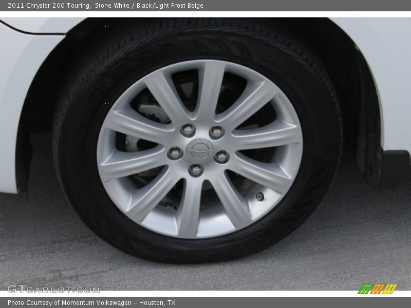 Stone White / Black/Light Frost Beige 2011 Chrysler 200 Touring
