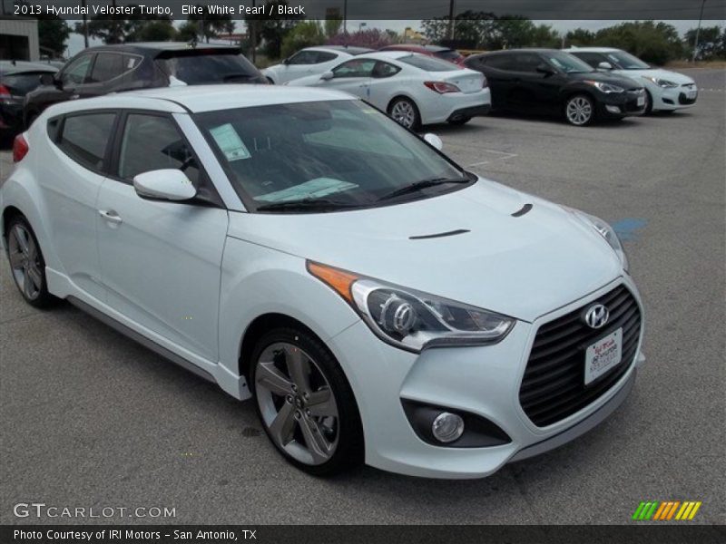 Elite White Pearl / Black 2013 Hyundai Veloster Turbo