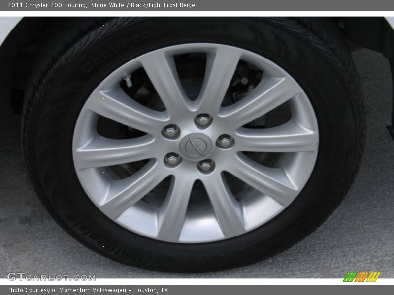 Stone White / Black/Light Frost Beige 2011 Chrysler 200 Touring