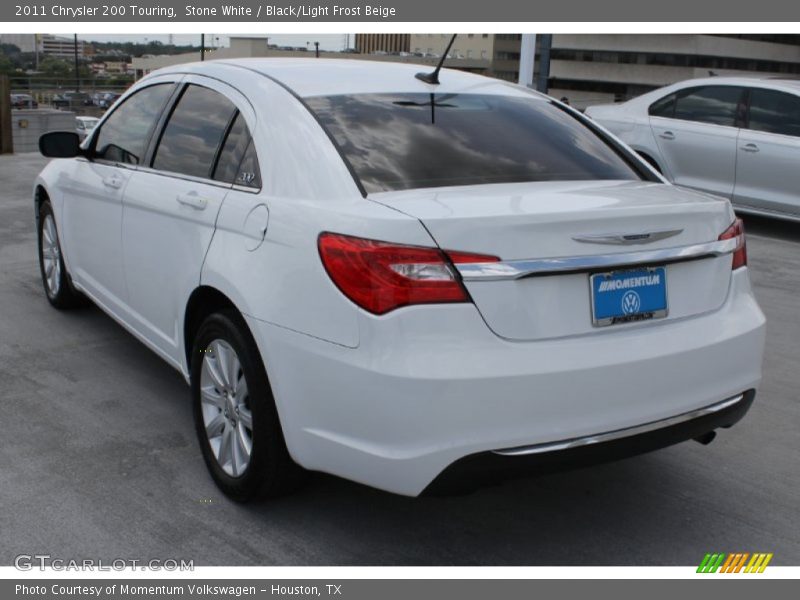 Stone White / Black/Light Frost Beige 2011 Chrysler 200 Touring