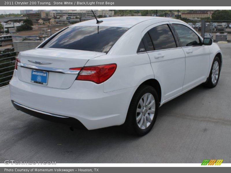 Stone White / Black/Light Frost Beige 2011 Chrysler 200 Touring