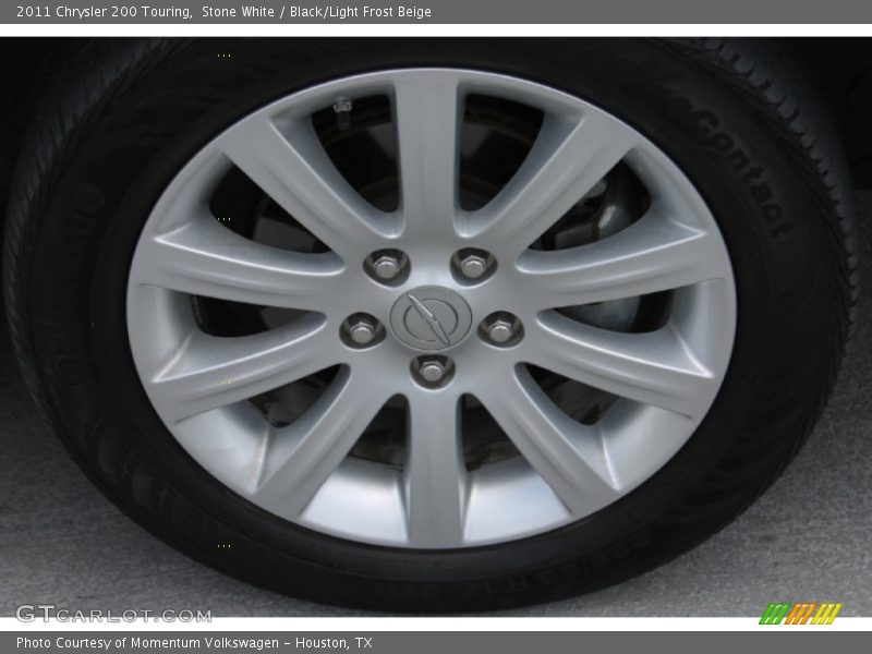Stone White / Black/Light Frost Beige 2011 Chrysler 200 Touring