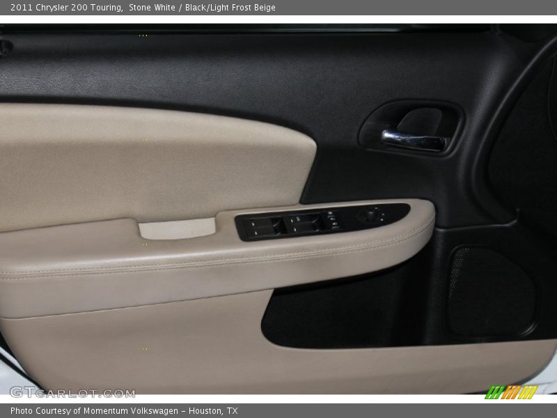 Stone White / Black/Light Frost Beige 2011 Chrysler 200 Touring