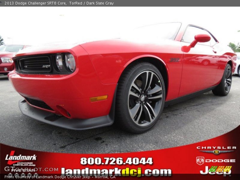 TorRed / Dark Slate Gray 2013 Dodge Challenger SRT8 Core