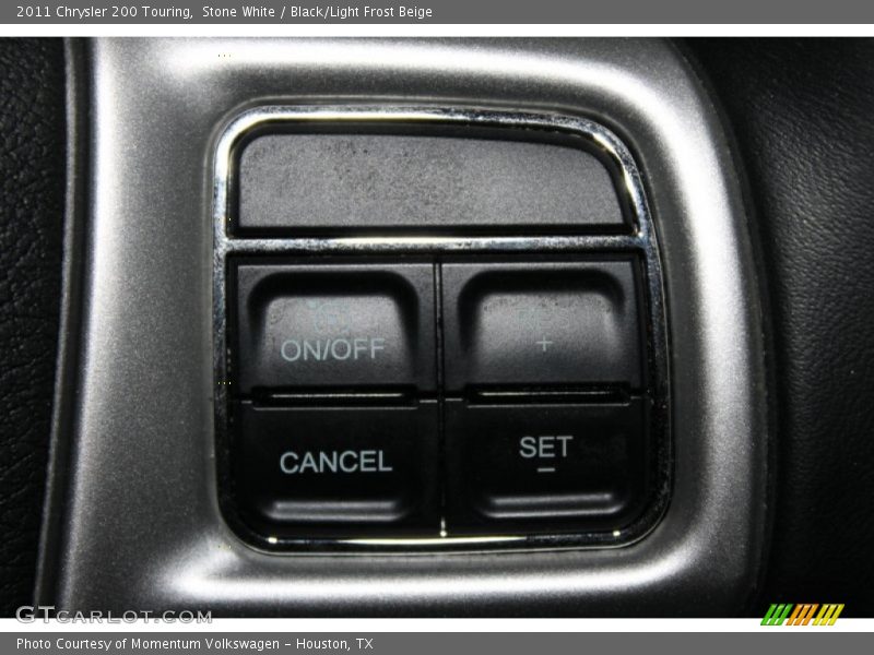 Stone White / Black/Light Frost Beige 2011 Chrysler 200 Touring