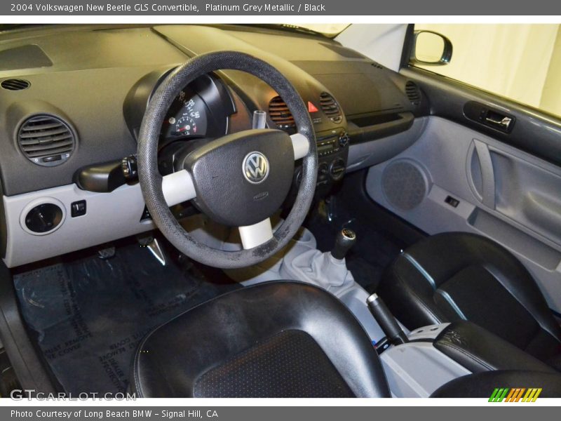 Platinum Grey Metallic / Black 2004 Volkswagen New Beetle GLS Convertible