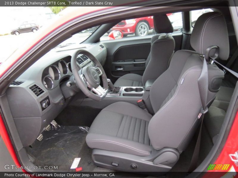 Front Seat of 2013 Challenger SRT8 Core