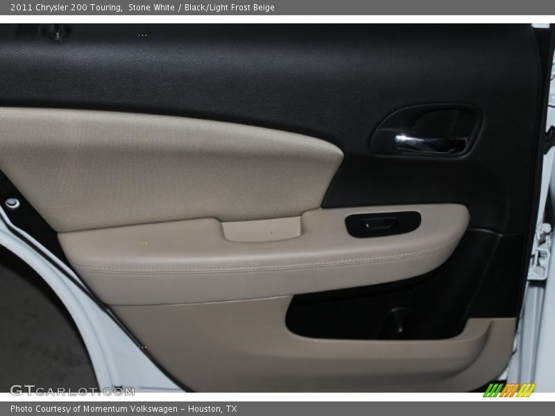 Stone White / Black/Light Frost Beige 2011 Chrysler 200 Touring