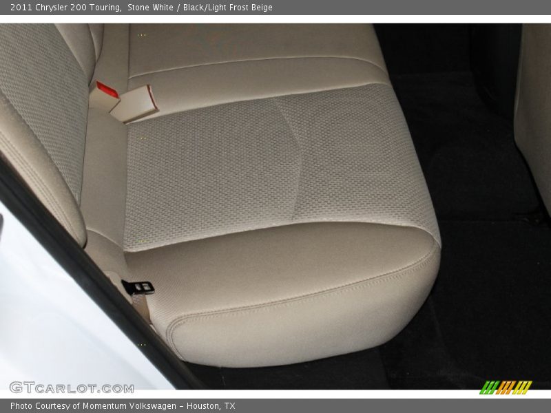 Stone White / Black/Light Frost Beige 2011 Chrysler 200 Touring
