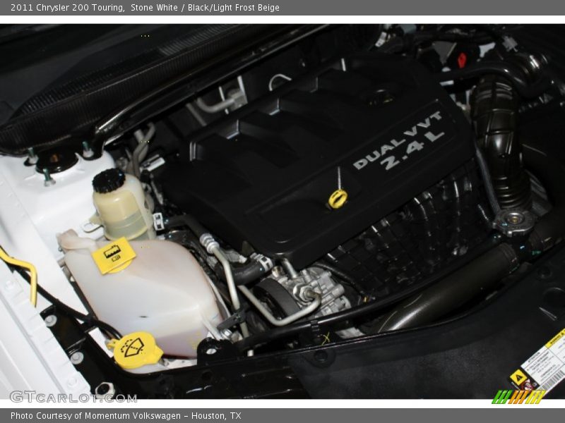 Stone White / Black/Light Frost Beige 2011 Chrysler 200 Touring