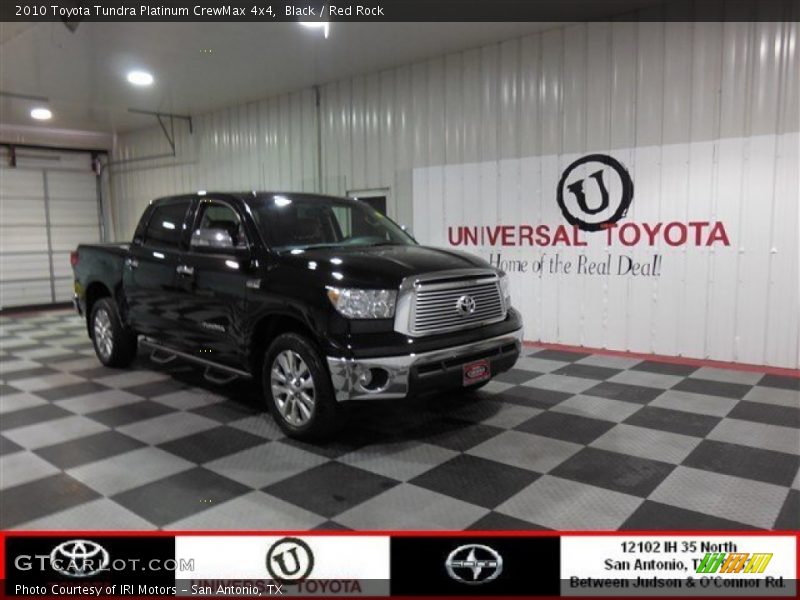 Black / Red Rock 2010 Toyota Tundra Platinum CrewMax 4x4