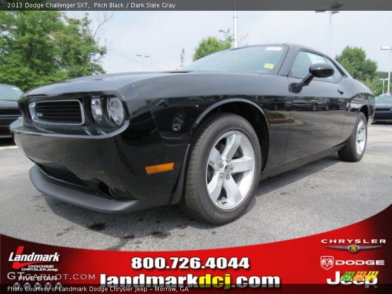 Pitch Black / Dark Slate Gray 2013 Dodge Challenger SXT