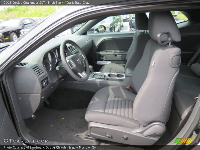 Pitch Black / Dark Slate Gray 2013 Dodge Challenger SXT