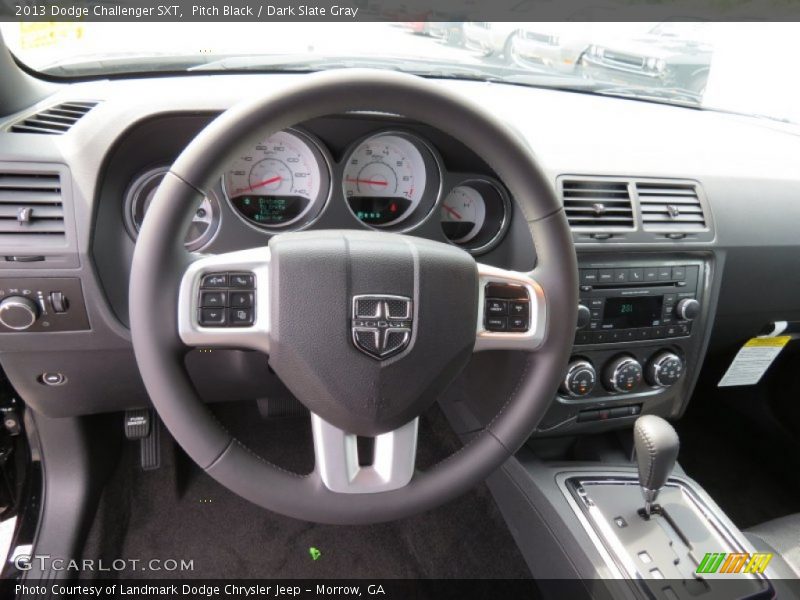 Pitch Black / Dark Slate Gray 2013 Dodge Challenger SXT