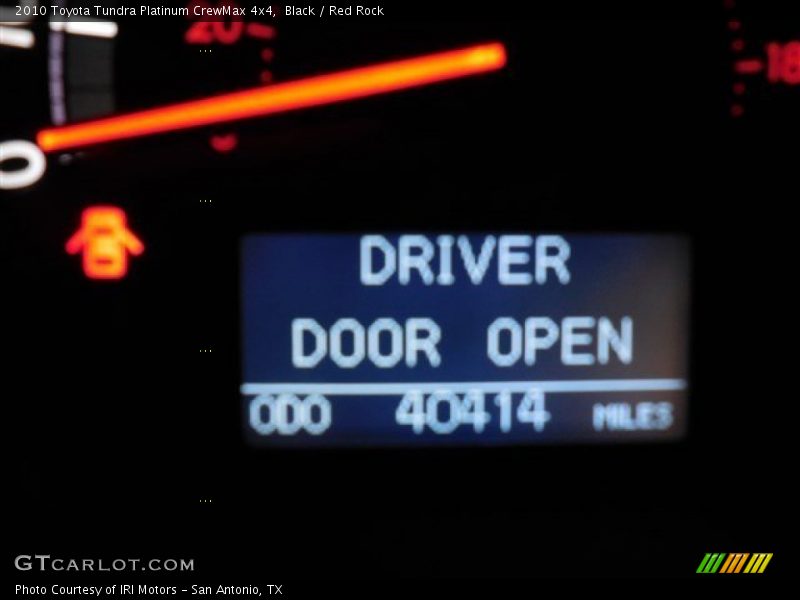 Black / Red Rock 2010 Toyota Tundra Platinum CrewMax 4x4