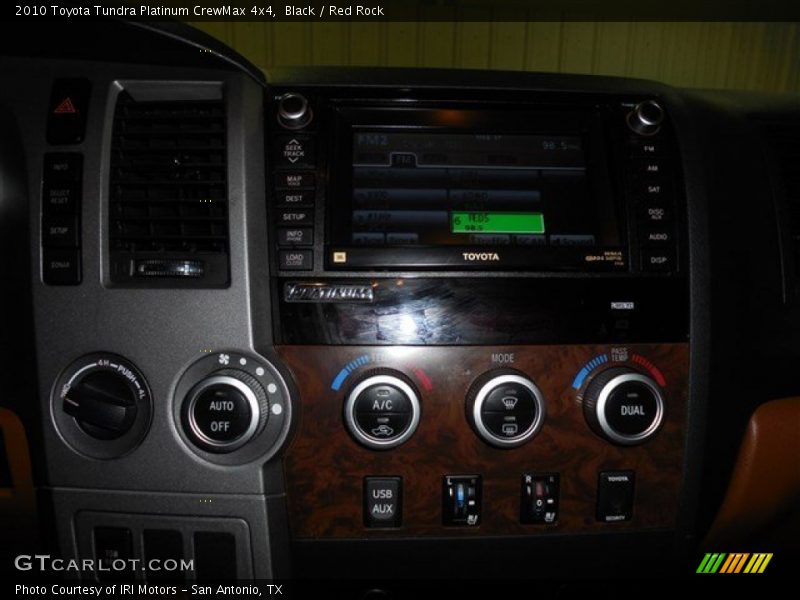 Black / Red Rock 2010 Toyota Tundra Platinum CrewMax 4x4