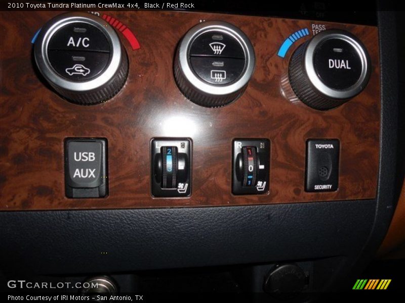 Black / Red Rock 2010 Toyota Tundra Platinum CrewMax 4x4