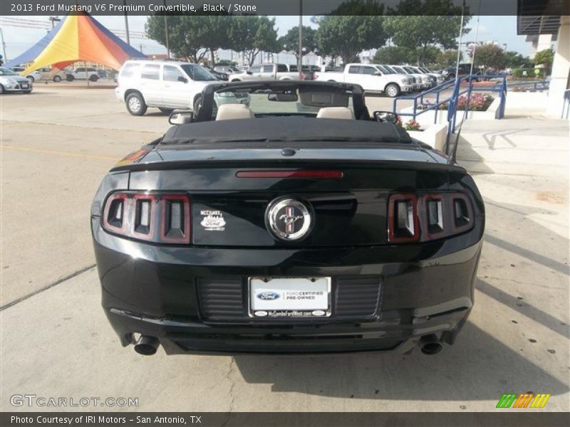 Black / Stone 2013 Ford Mustang V6 Premium Convertible