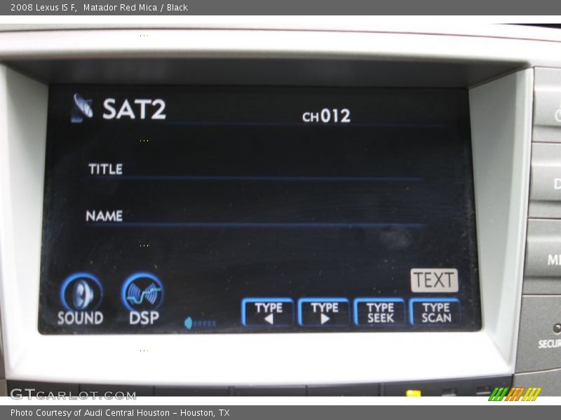 Matador Red Mica / Black 2008 Lexus IS F