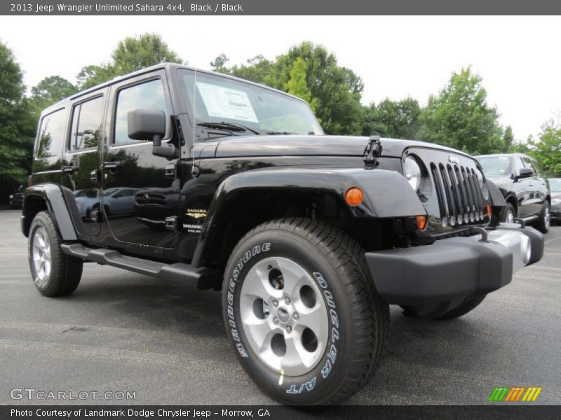 Black / Black 2013 Jeep Wrangler Unlimited Sahara 4x4