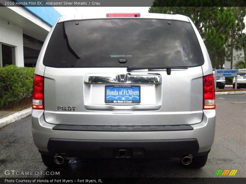 Alabaster Silver Metallic / Gray 2010 Honda Pilot EX
